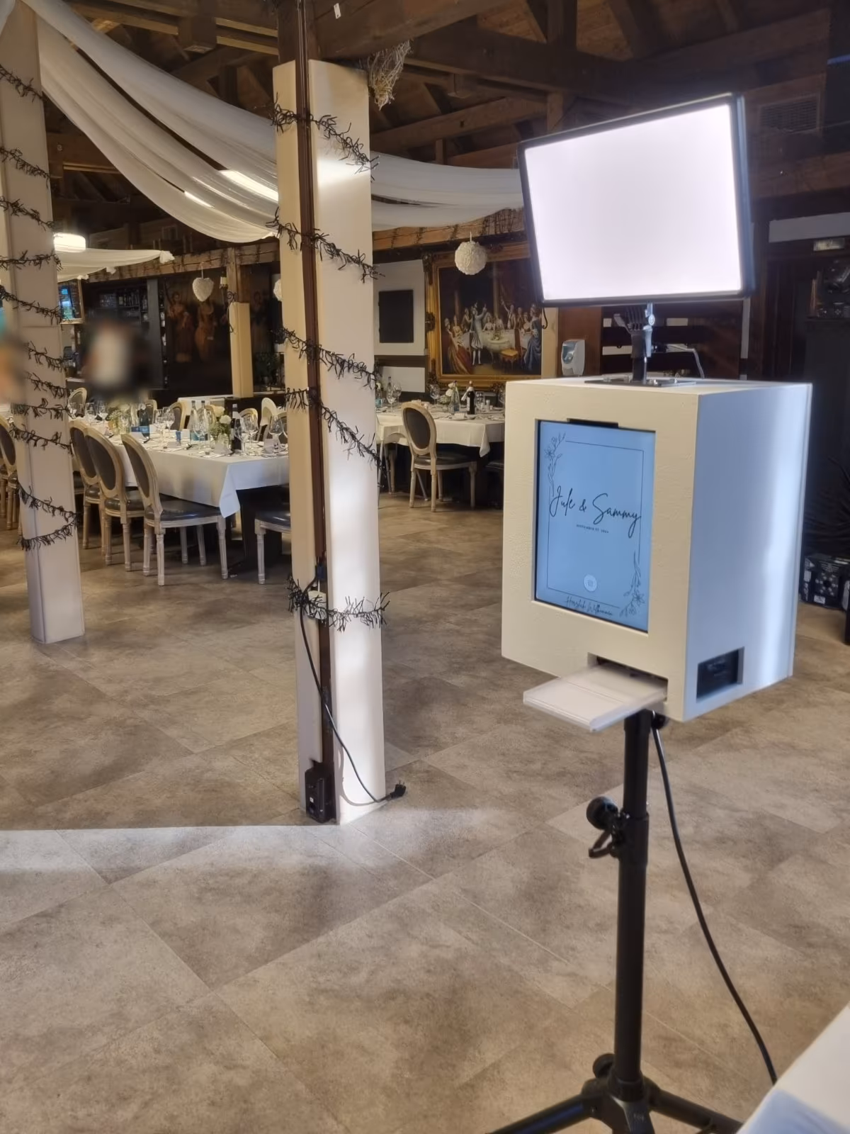 Fotobox bei einer Hochzeit